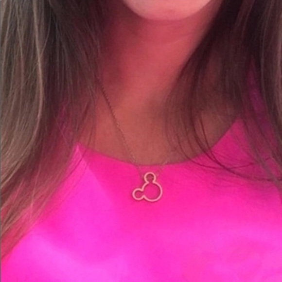 Gold Mickey Mouse Necklace - Picture 3 of 4